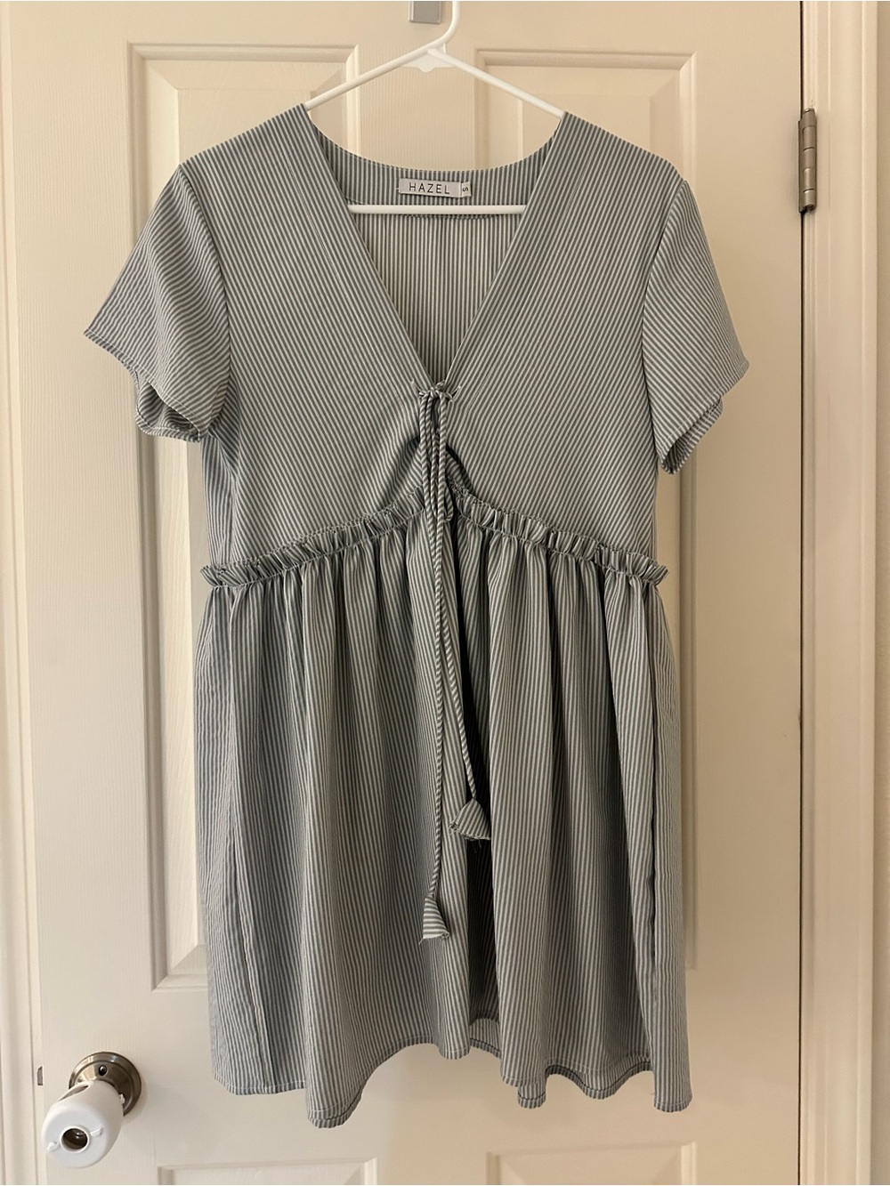 Princess Polly Babydoll Tie-Front Mini Dress